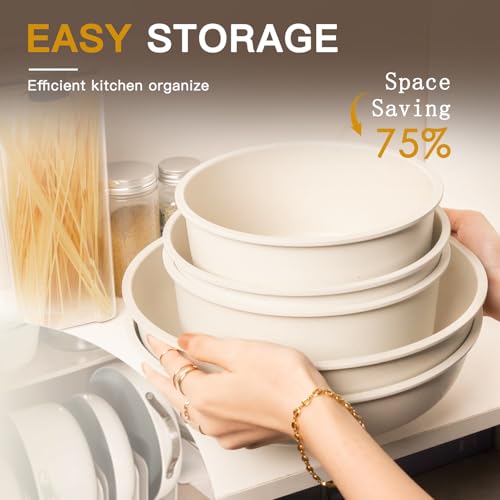 21 Pcs Pots and Pans Set Non Stick