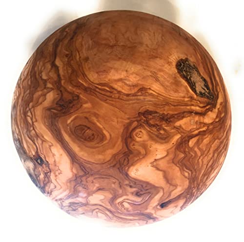 12" Artisan Olive Wood Serving Bowl