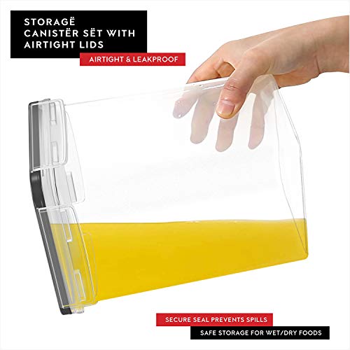 Large Flour Sugar Storage Containers Set of 2; 175 FL. oz (2 Count)