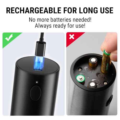 110ML Electric Salt and Pepper Grinder Set Rechargeable