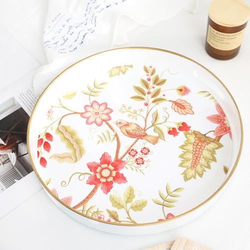 Decorative Serving Tray with Handles