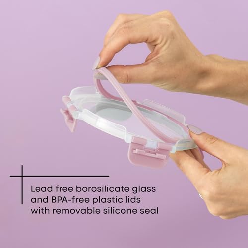24pc Borosilicate Glass Storage Containers with Lids (24 Count)