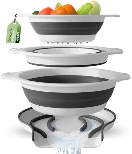 Collapsible Colanders (3 Count)