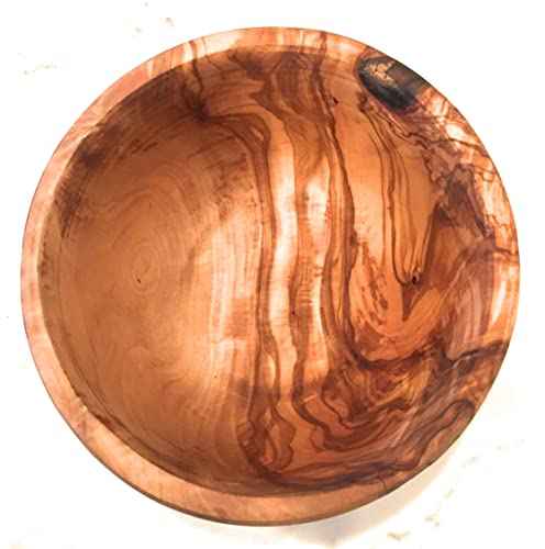 7" Artisan Olive Wood Serving Bowl