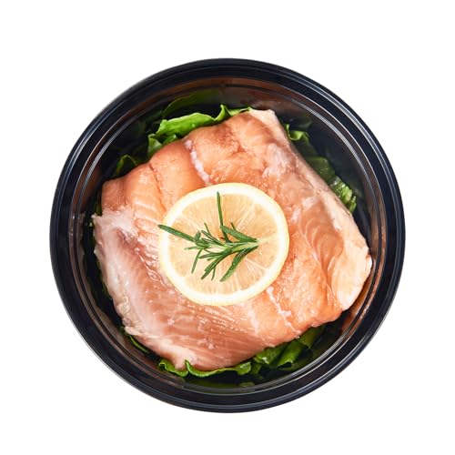 32 oz 150 ct Round Meal Prep Containers with Lids Plastic Food Storage Lunch Plan To Go Box Disposable Take Out Bowls Black BPA Free Reusable Durable Stackable Microwave Freezer Dishwasher Safe (150 Count)