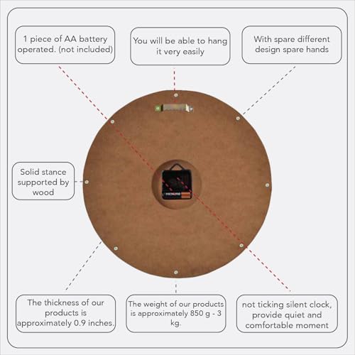 Handmade Copper Wall Clock Artisan Touch in Every Piece