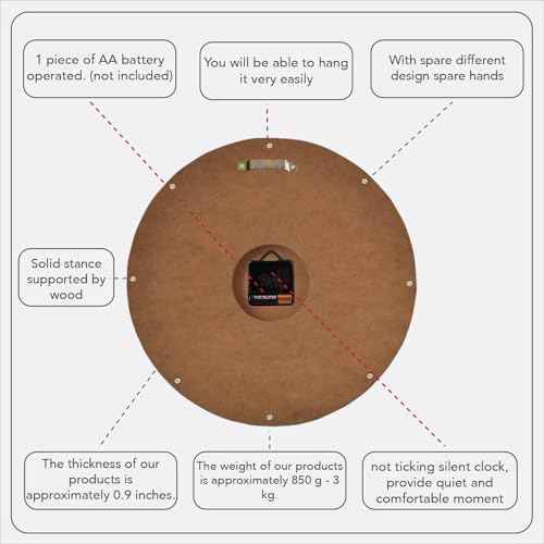 Handmade Copper Wall Clock Artisan Touch in Every Piece