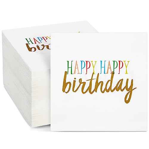 Happy Birthday Napkins (100 Count)