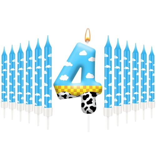 13PCS Toy Inspire Game Story Birthday Candles Set for Kids (13 Count)