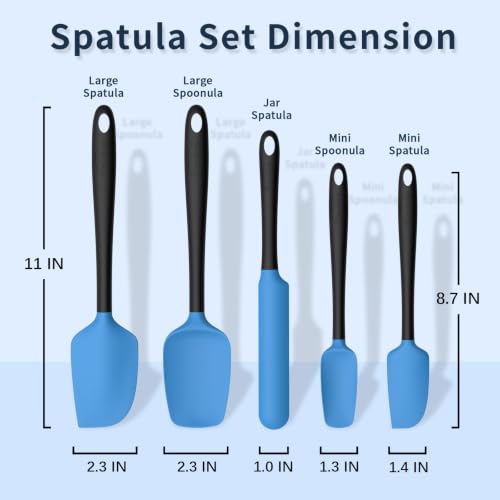 Silicone Spatula Set of 5 (5 Count)