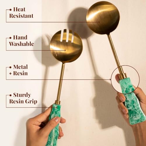 Resin Metal Salad Servers (2 Count)