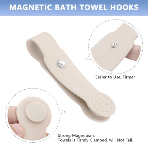 2 Pcs Strong Magnetic Towel Clips for Kitchen