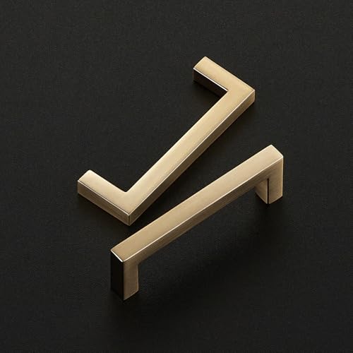Champagne Bronze Cabinet Handles Solid Cabinet Pulls 3 Inch 10 Pack (10 Count)