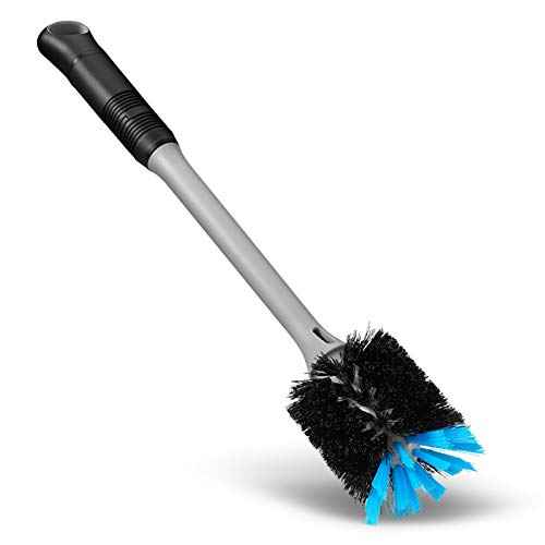 2-in-1 Bottle Brush and Straw Cleaner Brush, Black, 2 Pack (2 Count)