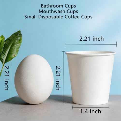 Disposable Paper Coffee Cups 3 oz 1000 Count