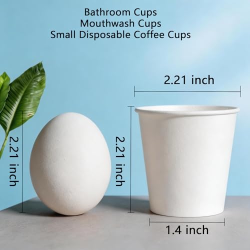 Disposable Paper Coffee Cups 3 oz 500 Count