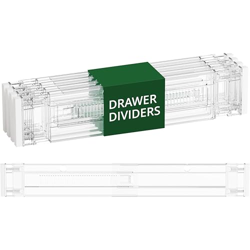 Clear Drawer Dividers Organizers (4 Count)