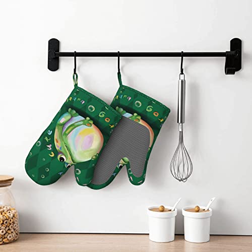 Cute Frog Oven Mitts and Pot Holders Sets of 2