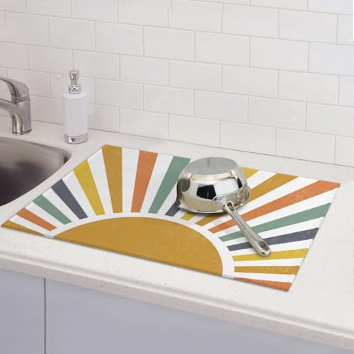 Sunshine Dish Drying Mat 18x24 for Kitchen Counter