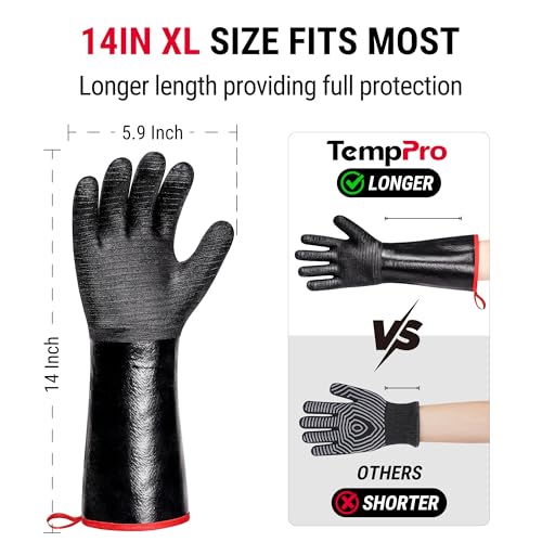 932°F Heat Resistant BBQ Gloves (2 Count)