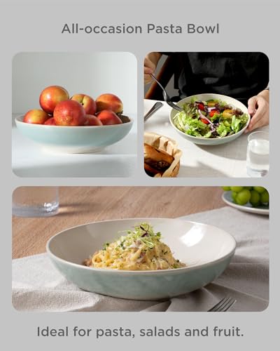 8.7" Large Pasta Bowls Set of 4 (4 Count)