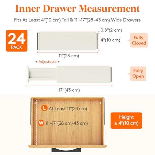 4" High Upgrade Drawer Divider (24 Count)