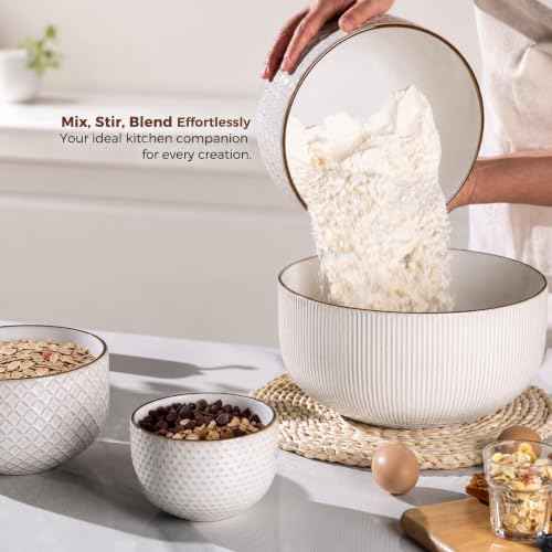 Ceramic Mixing Bowls Set of 4 (4 Count)