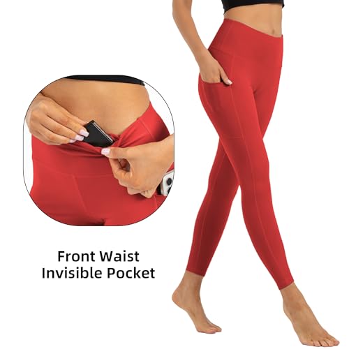 Butt Lifting High Waist Leggings for Women Buttery Soft Yoga Pants with Pockets Moisture