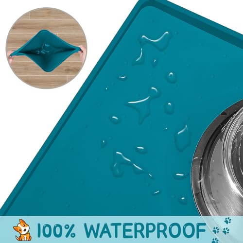 Silicone Cat & Dog Food Mat for Floors Waterproof