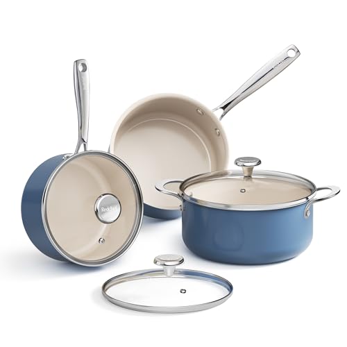 Ceramic Stock Pots Set 5QT