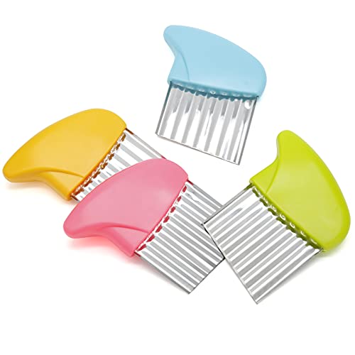 4 Pack Stainless Steel Potato Crinkle Cutter