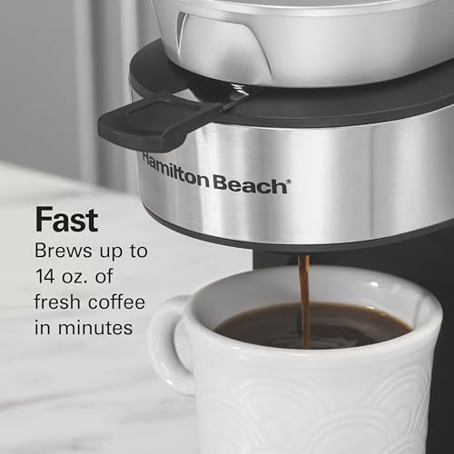 The Scoop Single Serve Coffee Maker & Fast Grounds Brewer for 8