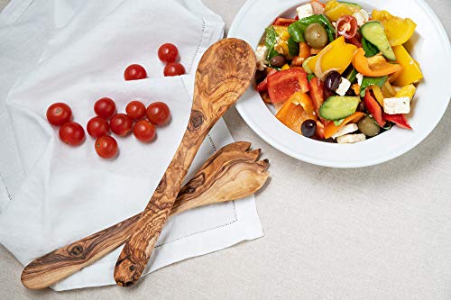Olive Wood Salad Server Set