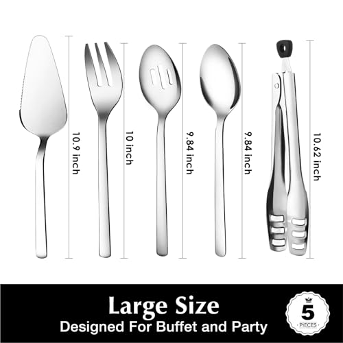 5 piece Large Hostess Serving Utensils Set (5 Count)