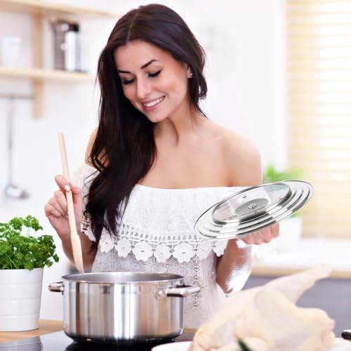 Universal Lids with Tempered Glass Top Fits 6