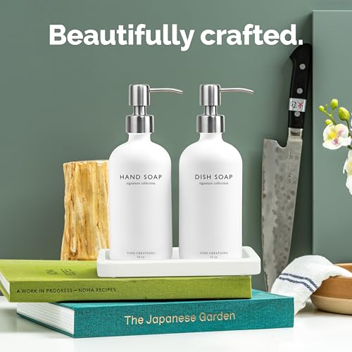 Glass Soap Dispenser Set (2 Count)