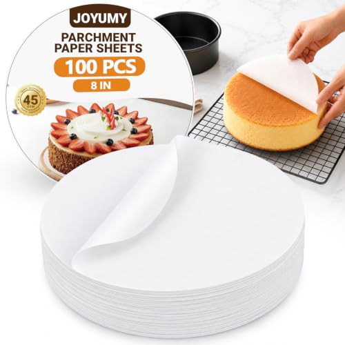 100 Pcs 8" Round Parchment Paper (100 Count)