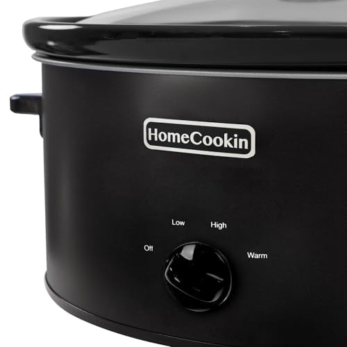 8 Quart Slow Cooker Oval Manual Pot Food Warmer with 3 Cooking Settings