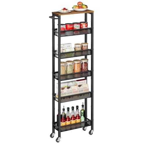 6 Tier Utility Rolling Laundry Cart