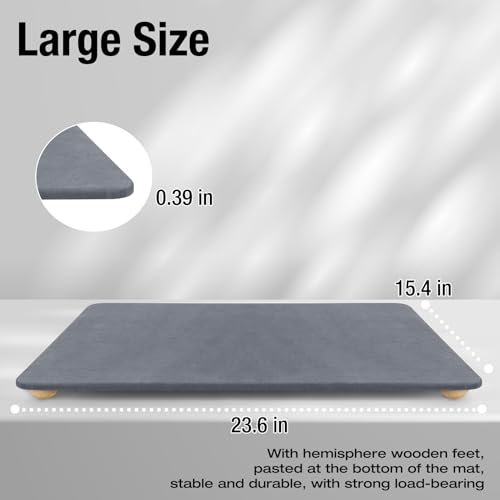 Large Stone Dish Drying Mat for Kitchen Counter