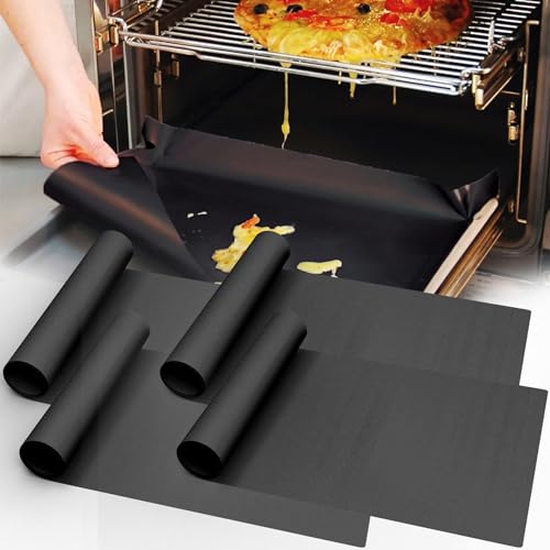 4 Pack Thickened Oven Liners for Bottom of Oven BPA & PFOA Free (4 Count)