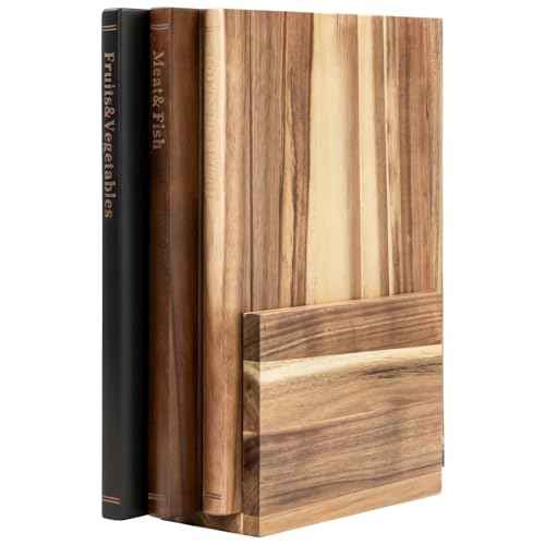 Book Cutting Board Set with Stand (3 Count)