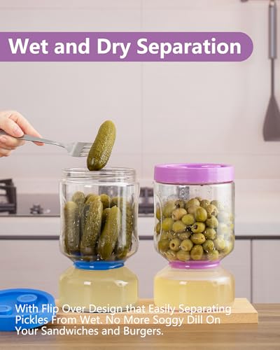 Pickle Jar with Strainer Flip (2 Count)