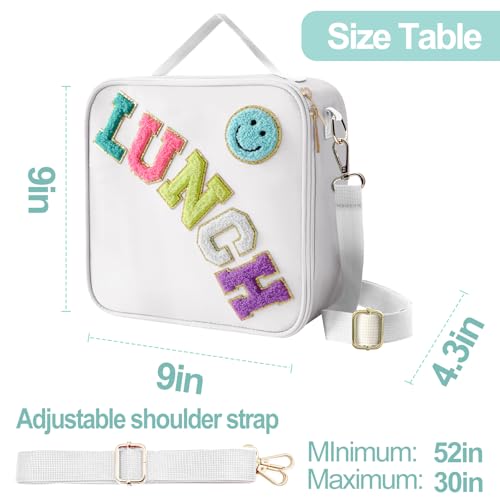 Insulated Lunch Bag With Adjustable Shoulder Strap