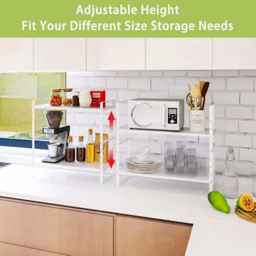 Expandable Cabinet Shelf Organizer Rack (2 Count)