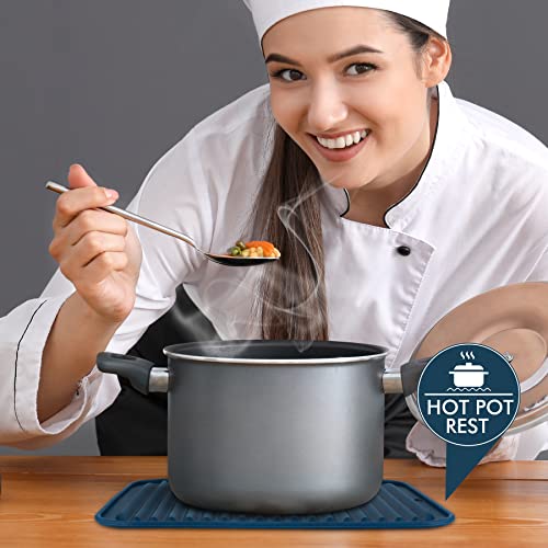 BPA Free Silicone Trivets for Hot pots and Pans (2 Count)