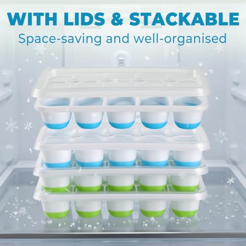Silicone Ice Cube Tray (4 Count)