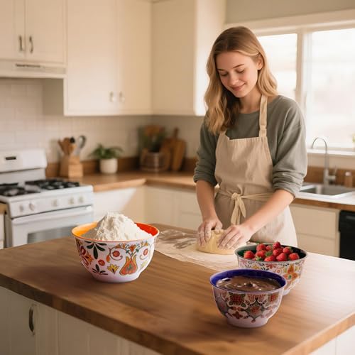 Melamine Mixing Bowl Set with Lids (3 Count)