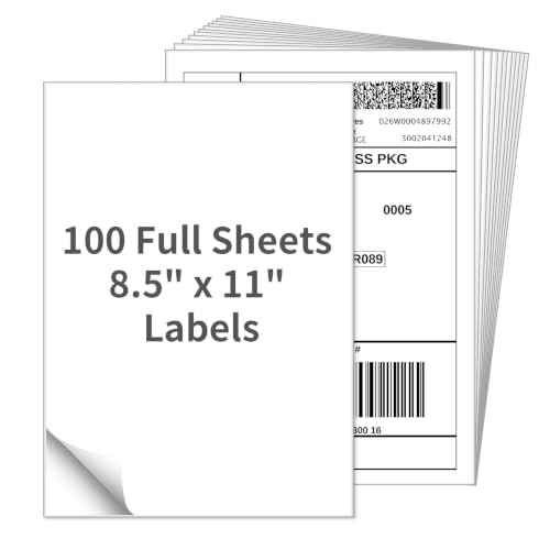100 Sheets Sticker Labels 8 (100 Count)