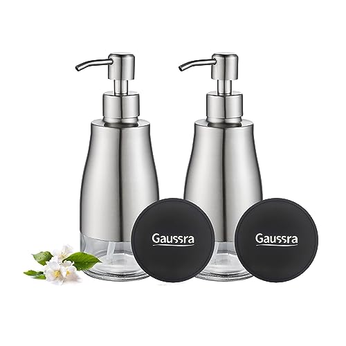 2 Pack Soap Dispenser with Coaster and Stickers (2 Count)